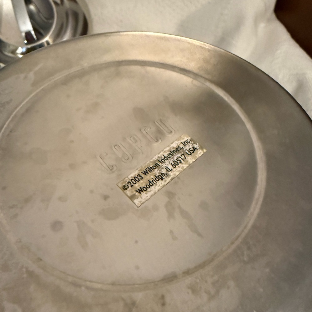 COPCO Vtg Mid Century Modern Stainless Ice Bucket Bar Shiny Chrome Lid Tongs - Picture 7 of 10